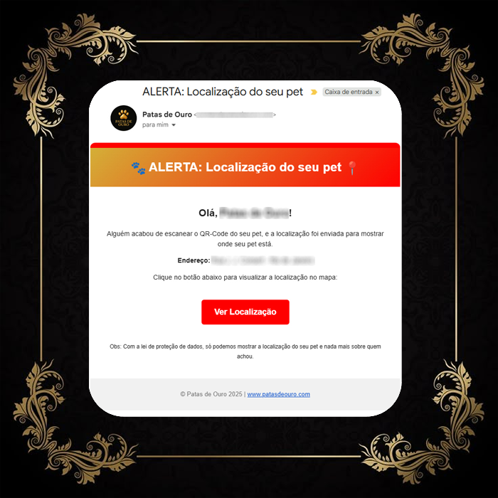 E-mail de notificação